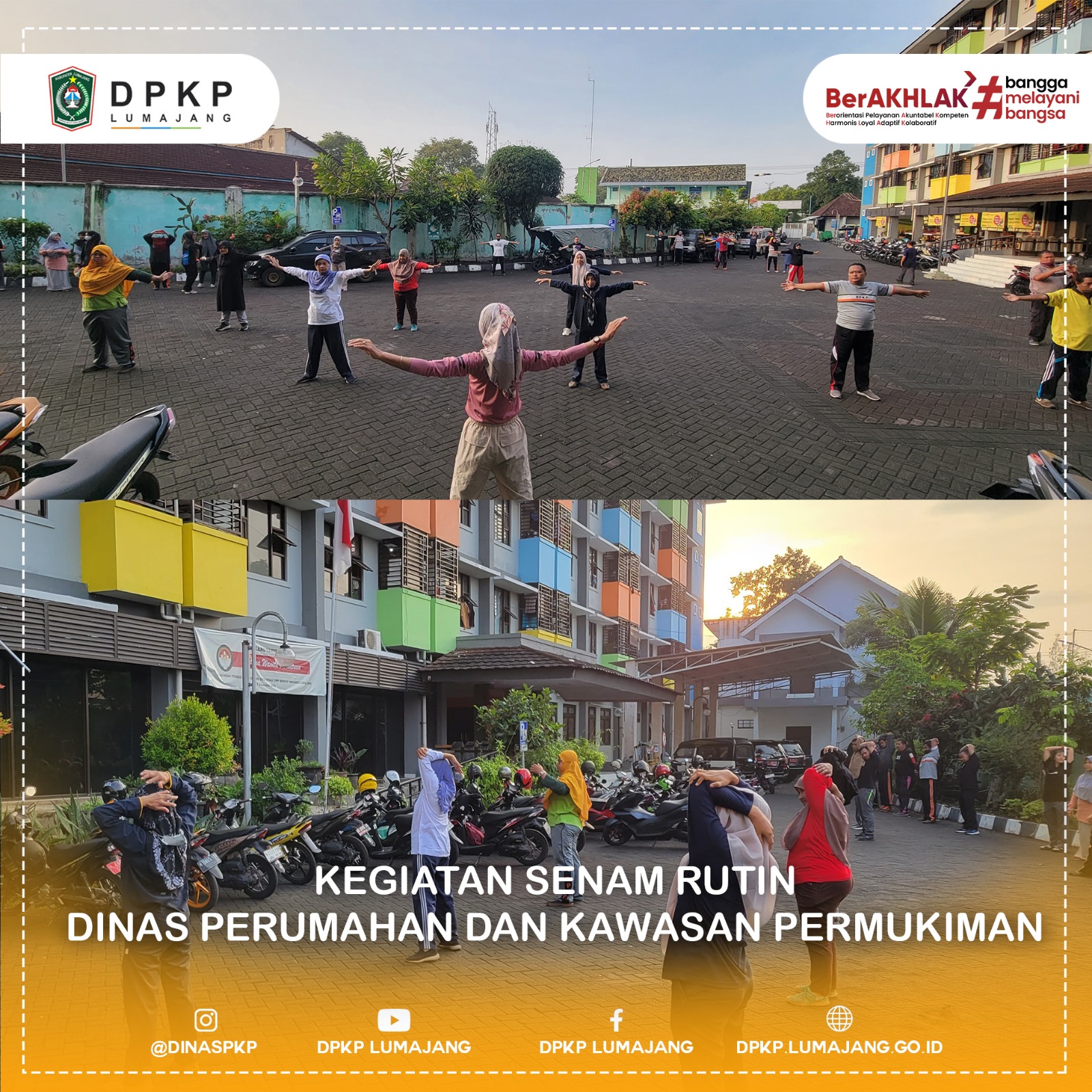 Kegiatan Senam Rutin Dinas Perumahan dan Kawasan Permukiman