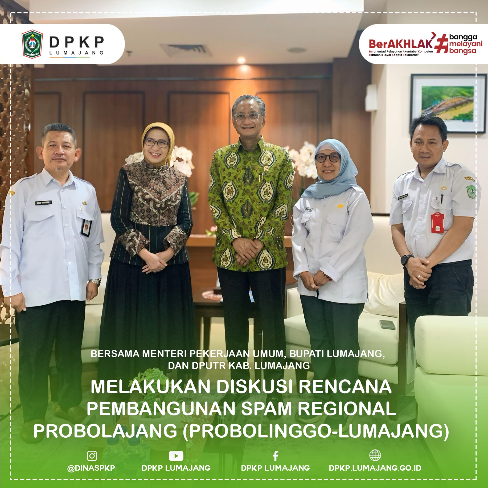 diskusi rencana pembangunan SPAM Regional PROBOLAJAN