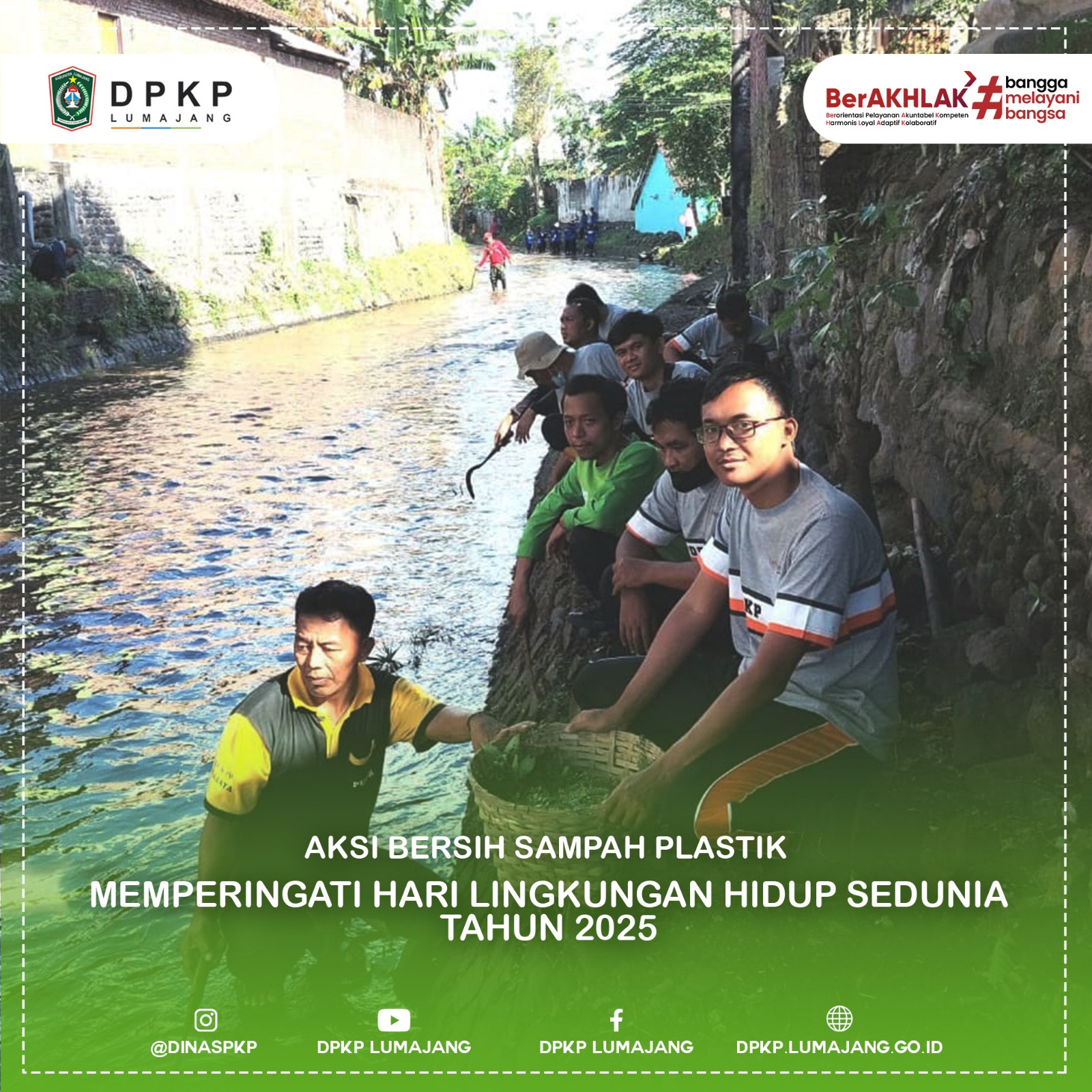 Dinas Perumahan dan Kawasan Permukiman ikut berpartisipasi didalam melakukan Aksi Bersih Sampah Plastik 