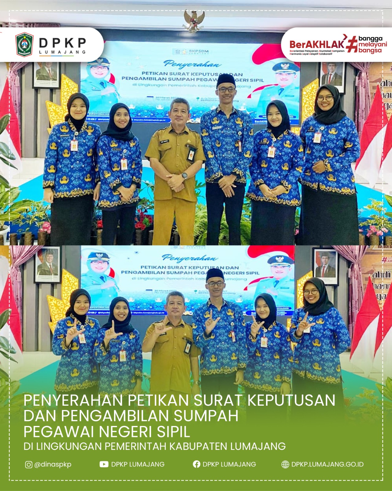 Penyerahan Petikan Keputusan Pegawai Negeri Sipil (PNS) Formasi Tahun 2024