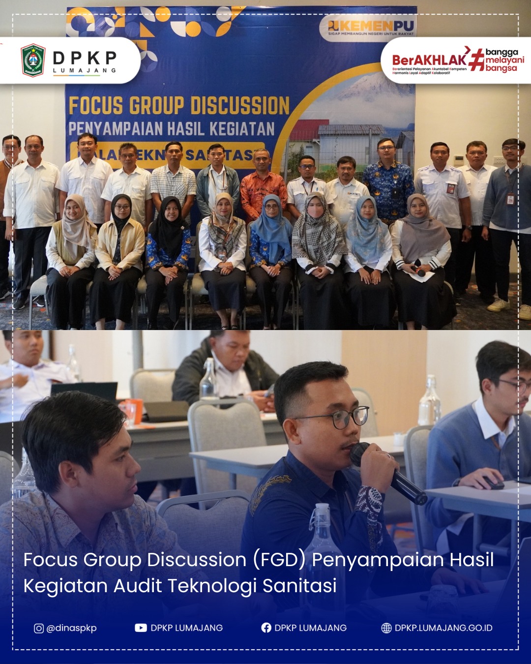 Focus Group Discussion (FGD) Penyampaian Hasil Kegiatan Audit Teknologi Sanitasi