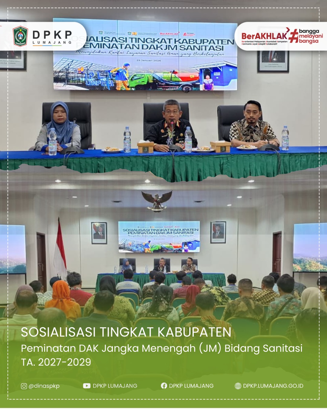 Sosialisasi Tingkat Kabupaten Peminatan DAK Jangka Menengah (JM) Bidang Sanitasi TA. 2027-2029