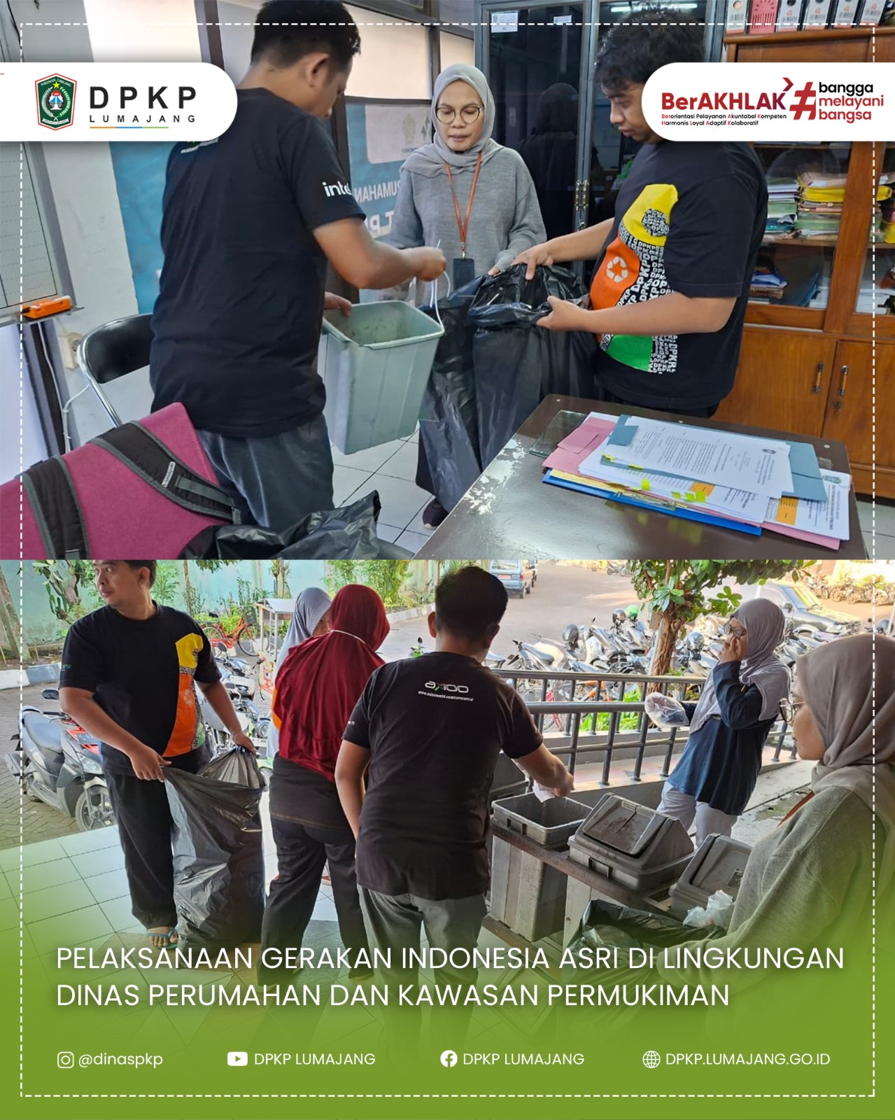 Dinas Perumahan dan Kawasan Permukiman melaksanakan kegiatan Gerakan Indonesia ASRI (Aman, Sehat, Resik, dan Indah)